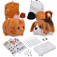 thumbnail image 1 of Needle Felting Kit, 2 PCS Dolls Needle Felting Beginner Kit Needle Felting Pad, Felting Wool, Felting Needles, Keychain, 1 of 7