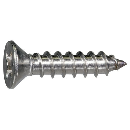 

#12 x 1 316 Stainless Steel Phillips Flat Head Sheet Metal Screws (12 pcs.)