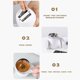 thumbnail image 5 of 380mL Self Stirring Mug with Lid Automatic Magnetic Stirring Coffee Cup Electric Stainless Steel, 5 of 5