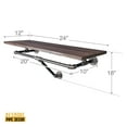 thumbnail image 4 of PIPE DECOR  24" Wall Mounted Clothing Rack with Wood Shelf and Industrial Steel Pipe Sunset Cedar, 4 of 5