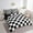Black White, variant on Erosebridal Plaid Buffalo Bedding Sets Twin Size, Checkered Comforter Sets with Sheets, Rectangle Room Decor, Reversible 7 Pieces