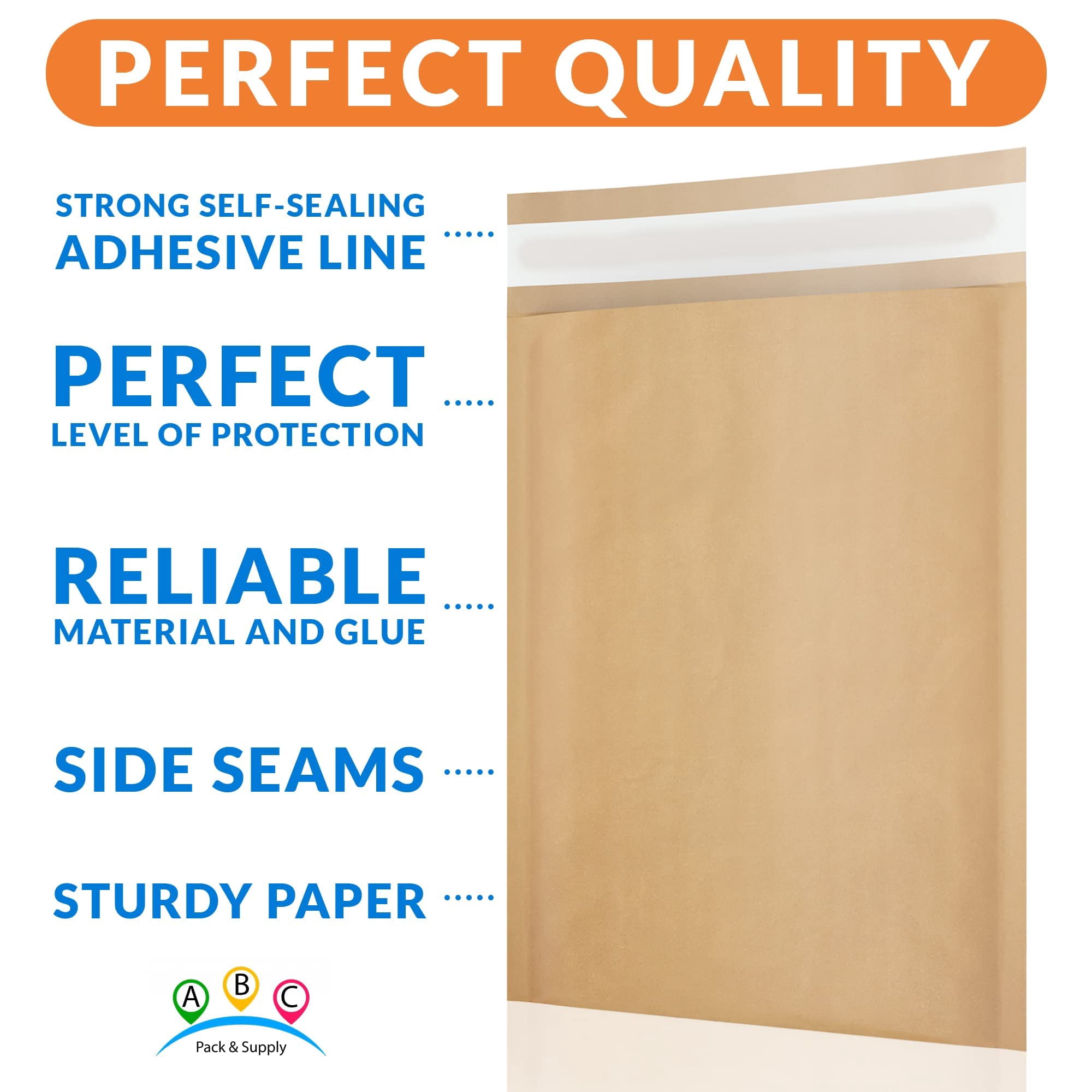 Brown Kraft Bubble Mailer Envelopes, 7.25 x 11 Inches. 400 Pack Mail Padded Envelopes Self Seal. Kraft Bubble Mailers. Tear-Resistant Mailing Envelope Padded. Sturdy Paper Mailer