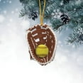 thumbnail image 2 of PPKVUFD Personalized Softball Ornament - Custom for Adult, Coach, Players - Gloves Design - Softball Lover Gift, 2 of 5