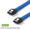 thumbnail image 5 of 2 Pcs 50CM 3.0 III SATA3 7Pin Data Cable 6Gb/S SSD Cables HDD Hard Disk Data Cord with Nylon Sleeved Premium Version, 1 Pcs Red & 1 Pcs Blue, 5 of 5