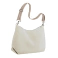 thumbnail image 4 of Bolso de mano de pana para mujer, informal, con correa ajustable, para el trabajo diario, Valentín y adolescentes. Beige, 4 of 8