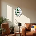 thumbnail image 5 of St Patricks Day Canvas Wall Art Snowman Hat Shamrocks Four Leaf Clover Oval Framed Canvas Prints Vintage Wall Hanging Decor for Home Decorations Irish Gifts for Women Kids 8.6"x11.4", 5 of 7