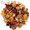 Pomegranate, variant on Valery Madelyn 24 inches Pre-Lit Fall Wreath Lighted Thanksgiving Wreath with Red Orange White Pumpkin & Pine Cone Harvest Wreath for Front Door Fireplace Farmhouse
