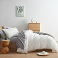 thumbnail image 5 of Nestl Boho 3 Piece Duvet Cover Set, Tufted Embroidery Double Brushed Duvet Cover with Button Closure with 2 Pillow Shams, Twin (68"x90") - White, 5 of 8