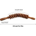 thumbnail image 2 of YIDOMDE Manual Roller Massager, Massage Roller, Anti-cellulite Massager, Muscle Pain Relief and Relaxation, 12 Detachable Wheels (Brown), 2 of 5