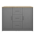 thumbnail image 6 of Twin Star Home 46" Traditional Kitchen Island with Butcher Block Top, Antique Gray, 6 of 11