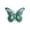 Light Green, variant on Metal Butterfly Wall Decor Hand Painted Iron Butterfly for Garden Fence Patio Outdoor Ornament Silver