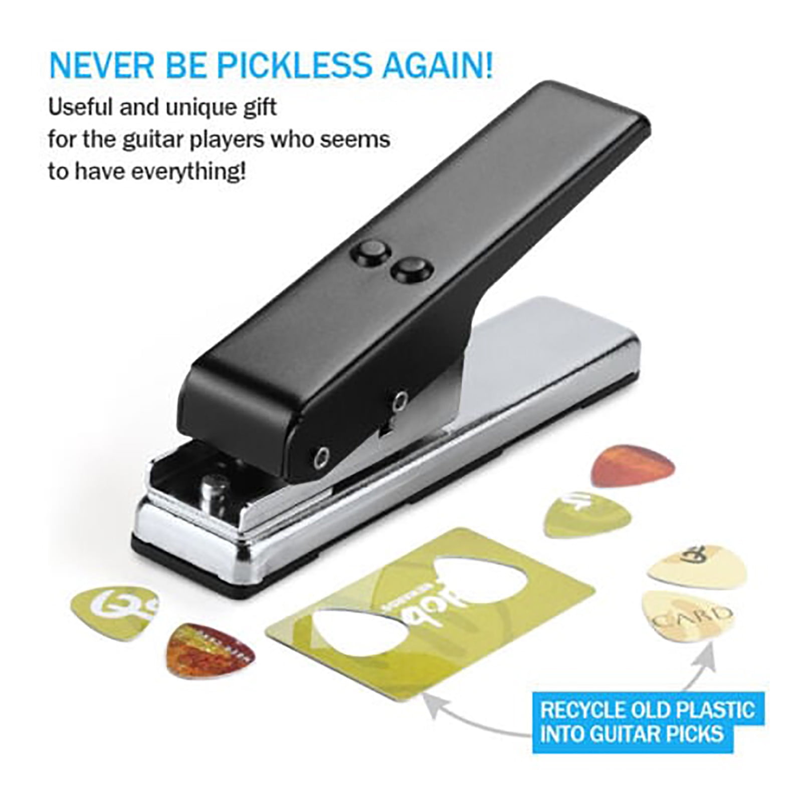 IAJFHAFS PickPuncher DIY Guitar Pick Punch Create Custom Guitar Picks From Everyday Materials