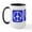 White/Black Inside, variant on CafePress - Peace Love Biking Large Mug - 15 oz Ceramic Large White Nolvety Mug