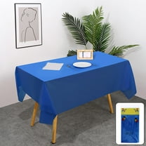 Disposable Tablecloths, Solid Color Party No Wash Tablecloths, Padded Table Cover For Parties Picnics Events, 54x72 Inches, Convenient, Easy To Clean, Versatile, Strong Stain Resistance