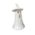 thumbnail image 4 of NANIL Halloween Woven Ghost Figurine with Witch Hat, 14 Inches Handwoven White Rattan Ghost Decor, Farmhouse Style Spooky Halloween Tabletop Centerpiece Decor for Home Ornament，Perfect Halloween Gift, 4 of 16