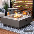 thumbnail image 7 of Sol Living Outdoor Fire Pit Table Tempered Glass Square 22 x 22 x 7.7 inches Heavy Duty Firepit Accessory Wind Screen, Clear, 7 of 7