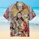 thumbnail image 2 of Dios ama a la gente común Jesús Camisas hawaianas Camisas de moda para hombres y mujeres Camisas de playa geniales Camisas florales geniales de verano Ropa, 2 of 5