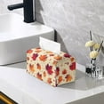 thumbnail image 2 of POLERO Rectangle Tissue Box Cover - Waterproof PU Leather Tissues Cube Boxes Holder Aesthetic Desk Decor for Room, Home & Office - Fall Maple Leaves, 2 of 7