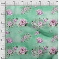 thumbnail image 3 of oneOone Polyester Spandex Sea Green Fabric Floral Floral With Texture Sewing Fabric By The Yard Printed Diy Clothing Sewing Supplies 56 Inch Wide, 3 of 4