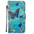 thumbnail image 1 of Compatible With Samsung Galaxy A71 4g Case Leather Flip Wallet Cover With Card Slot Holder Kickstand Pattern - Heart Butterfly, 1 of 5