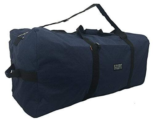 Heavy Duty Cargo Duffel Gear Bag Equipment Bags Square Sport Duffel Travel Bags 21 Inch Black 