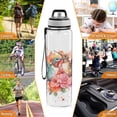thumbnail image 7 of Birds Flowers Sports Water Bottle Portable Travel Mug 32oz BPA Free Leak Proof Straw Transparent Tritan for Gym Yoga Cycling Camping, 7 of 7