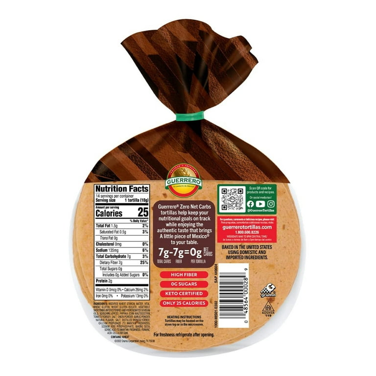 Mission Guerrero Zero Carb Keto Certified Street Taco - 14 Count