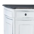 thumbnail image 4 of 55" White and Black Raft Wood Trading Cottage Angled Console Cabinet, 4 of 5