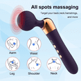 thumbnail image 4 of Powerful handheld massage wand magic massage wand -10 modes, 5 speeds, waterproof, women's cordless wand massager, men's full body relaxation, USB magnetic charging, suitable for fitness enthusiasts, 4 of 8