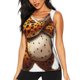 thumbnail image 1 of Balery Cartoon Cheetah With Attitude Camiseta sin mangas estampada ligera para mujer, tops de entrenamiento sin mangas, camisetas de yoga transpirables de secado rápido.-Medium, 1 of 7