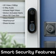 Geeni Video Doorbell Wired Wifi with 1080P Wide Angle, Motion Activated