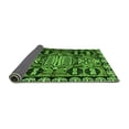 thumbnail image 2 of Ahgly Company Indoor Round Abstract Green Modern Area Rugs, 3' Round, 2 of 4