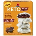 thumbnail image 1 of Keto Cookies & Crème Clusters, Gluten Free, High Fiber, Low Carb, Keto Friendly, 8 Count, 1 of 5