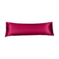thumbnail image 2 of Funda de almohada larga de satén para dormir: funda impermeable con superficie suave y sedosa, capa a prueba de fugas para el descanso en el dormitorio y el hogar., 2 of 6
