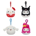 thumbnail image 1 of Rollo Cinnamoroll de peluche Squishmallows Original Sanrio de 3.5 pulgadas, Hello Kitty, Kuromi+ My Melody, paquete de 4, 1 of 7