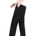 thumbnail image 6 of SAWOBUUN Mens Solid Pants Straight Elastic Waist Pants Relaxed Fit Jogger Trousers with Zipper Pockets, 6 of 8