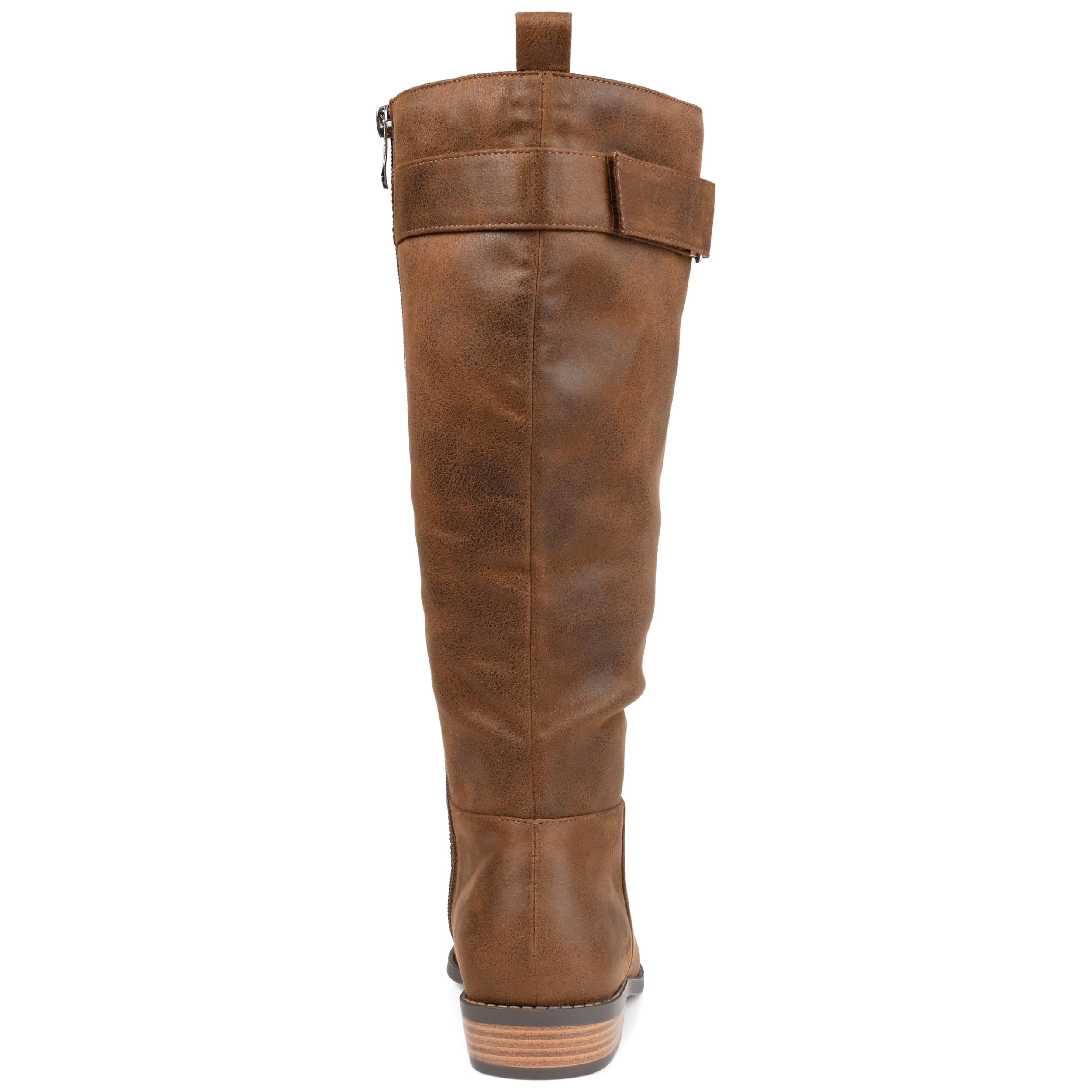 Journee Womens Lelanni Wide Calf Stacked Heel Knee High Boots