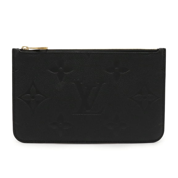 Pre-Owned LOUIS VUITTON Monogram Empreinte Neverfull MM Pouch for (Noir Black) M45685