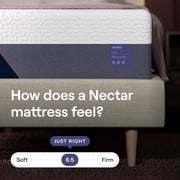 Nectar Luxe 14” Queen Mattress - Medium Firm - Contouring Memory Foam - Cooling Upgrade - 3” Pressure Relief Layer - Responsive Support - Mattress in a Box - & Forever