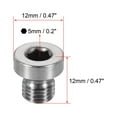 thumbnail image 3 of Uxcell Stainless Steel Inner Hex Head Pipe Plug with Seal Ring 2Pcs M8x1mm, 3 of 5