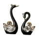 thumbnail image 1 of 2 figuras de cerámica de cisne para decoración del hogar, estatuas coleccionables de animales. Negro, 1 of 9