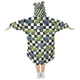 thumbnail image 2 of joogoo Blanket Hoodie for Cartoon Vehicle Car Checkered Oversize Sweatshirt 3-14 YR L, 2 of 7
