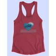 thumbnail image 3 of Beach Love Racerback Tank Women -Image by Shutterstock, Female x-Small, 3 of 4