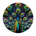 thumbnail image 2 of GOSMITH Peacock Feather Girls Boys Round Tablecloths White, 2 of 7