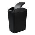 thumbnail image 1 of Bote de basura Tyminin con tapa abatible de plástico, 16 L, negro, 1 of 7