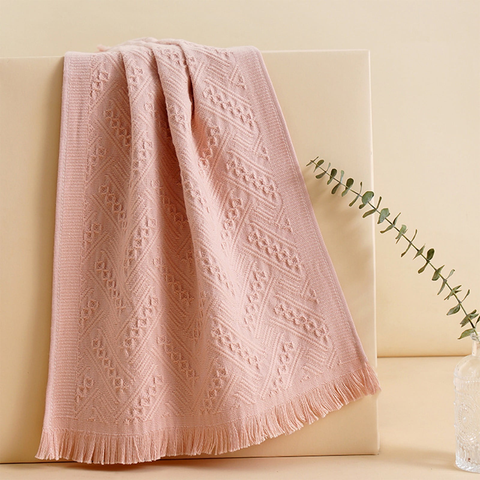 4 Pack Fringed Guest Towel Gift Set, Wedding Bridesmaid Favor, Personalized Hand Towel with Tassel, Decorative Cotton Towel for Home Decor, Practical Welcome Gift for Party Hostess