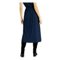 thumbnail image 2 of Alfani Womens Solid Midi Pleated Dress, Blue, Large, 2 of 4