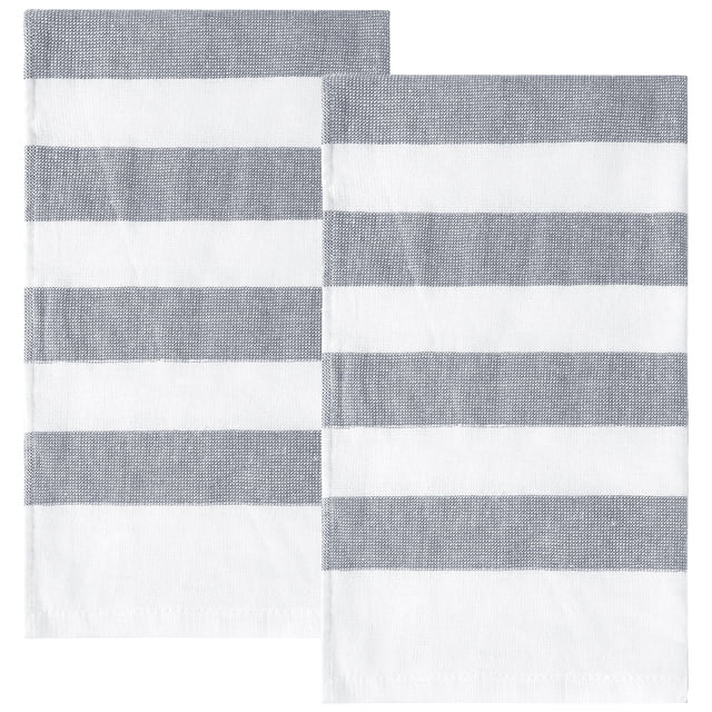 Toallas de cocina de algodón REGALWOVEN, absorbentes, pa?o de cocina gris 2