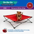 thumbnail image 3 of Coolaroo On the Go Elevated Travel Dog Bed, King, Red, 3 of 8