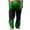 Green, variant on successthop Pajama Pant Men Printed Plus Size Wide Leg Pants with Pockets Elastic Trousers Drawstring Loungewear